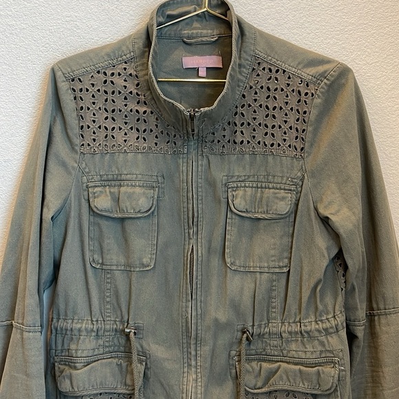 Harper Eyelet Utility Jacket Size Medium - Picture 3 of 8